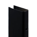 Perfil de compensação para painel de duche walk-in em aço inoxidável 304 preto mate