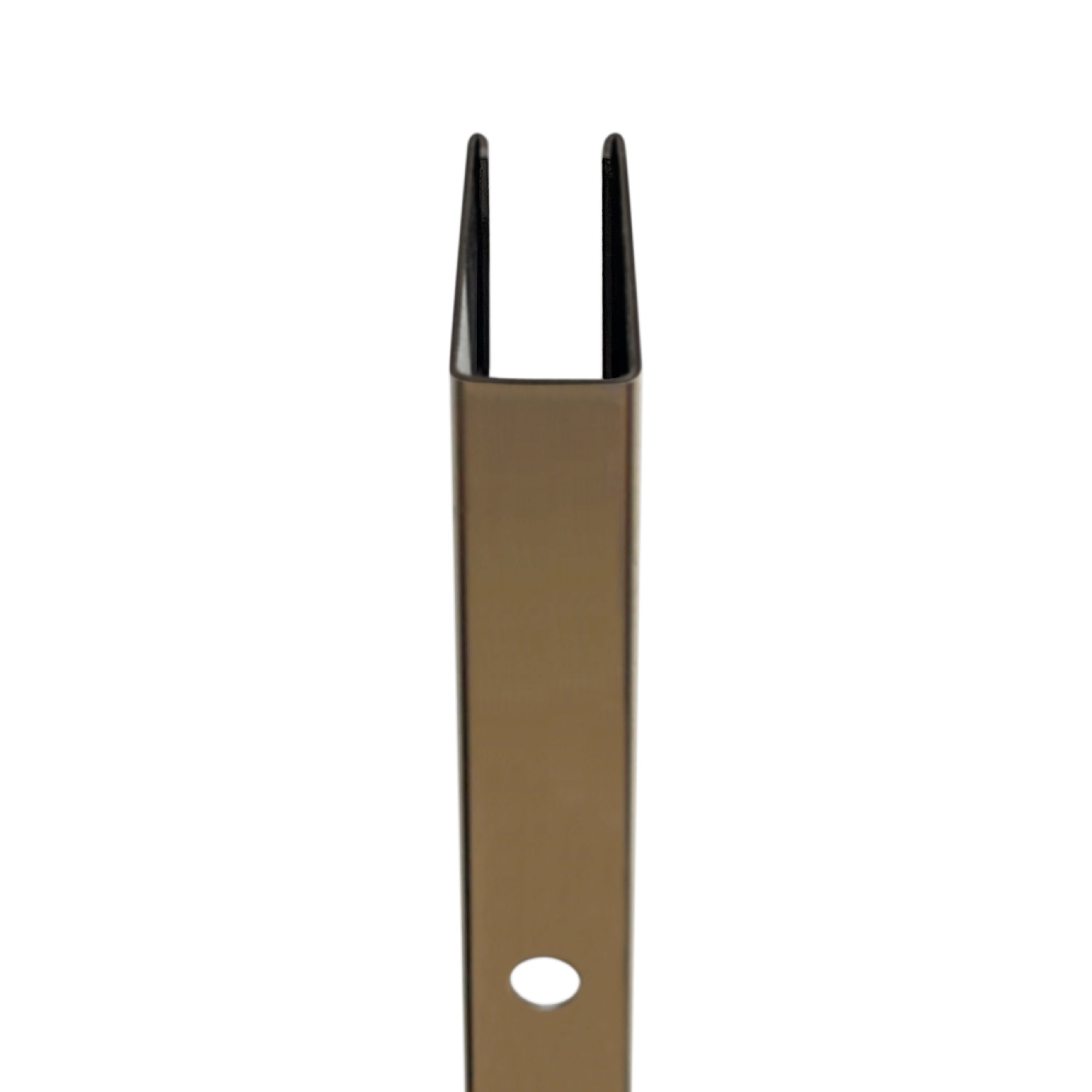 Perfil de compensação para painel de duche walk-in em aço inoxidável 304 preto mate