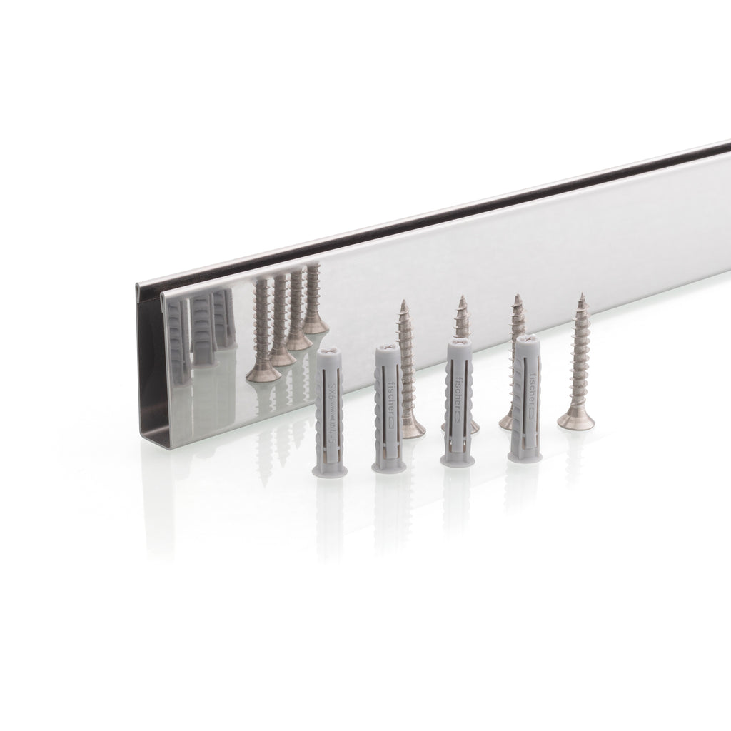 Perfil de compensação para painel de duche walk-in em aço inoxidável 304 inox 8K