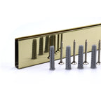 Perfil de compensação para painel de duche walk-in em aço inoxidável 304 preto mate