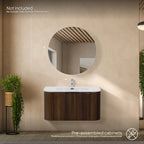 Maia Plus – Móvel de Lavatório Suspenso com Gavetas Soft-Close | 90 cm