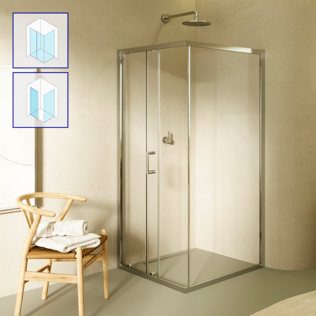 DORA - Cabine de duche com portas de correr em vidro temperado