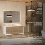 Hebe - Conjunto de Casa de Banho Suspenso - Disponível em 90 cm