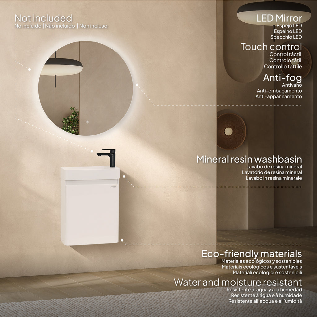 Galene – Móvel de Lavatório Suspenso com Gavetas Soft-Close