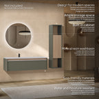 Nereia – Móvel de Lavatório Suspenso 120 cm com Gaveta Soft-Close