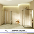 DORA - Cabine de duche com portas de correr em vidro temperado