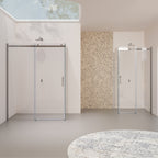 VIOLA - Cabine de duche com porta de correr em vidro temperado de 8mm com altura de 200cm