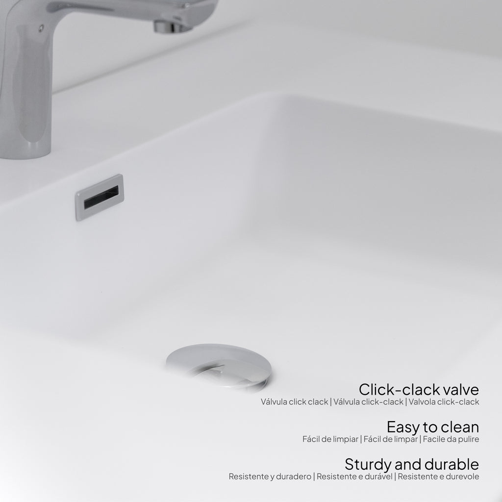 Hebe - Conjunto de Casa de Banho Suspenso - Disponível em 90 cm