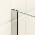 FIONA - Painel de Duche Walk-In em Vidro Transparente 10mm com Perfil e Barra Estabilizadora Cromado