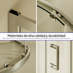 ELLA - Cabine de duche de quadrante em vidro transparente , portas deslizantes e perfis em aluminio