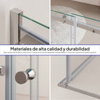 ANNA - Cabine de duche de entrada de canto com portas de correr em vidro temperado de 8mm