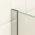 FIONA - Painel de Duche Walk-In em Vidro Fosco 10mm com perfil e Barra Estabilizadora Cromado