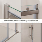 VIOLA - Frontal de duche com porta de correr em vidro temperado de 8 mm - Vários tamanhos