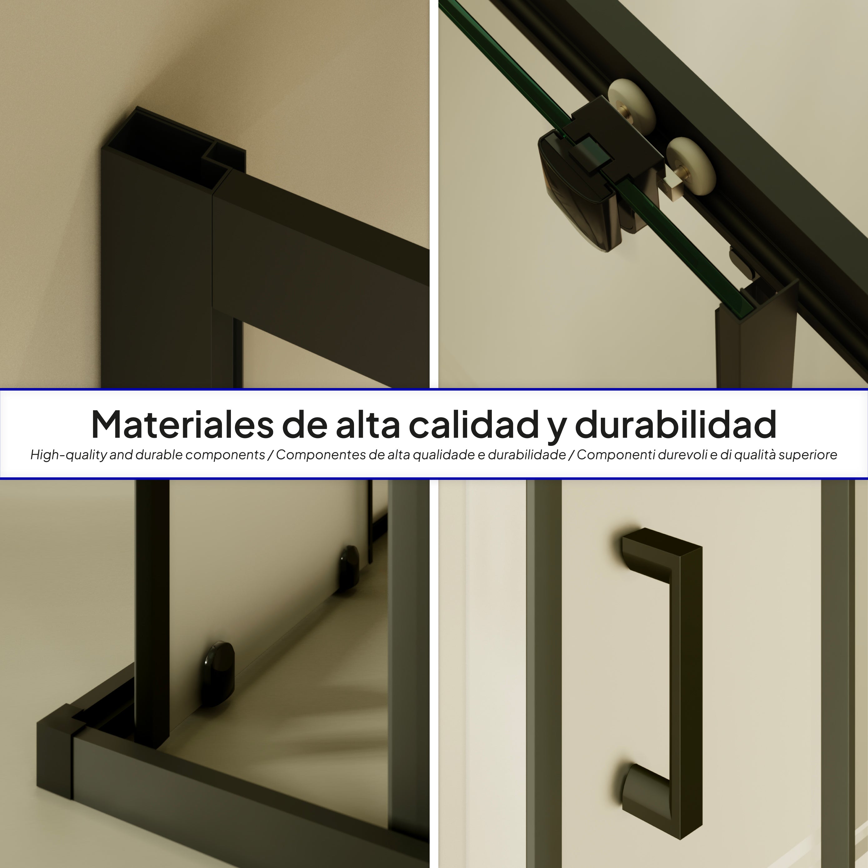 DIANA - Cabine de duche de entrada de canto com portas de correr em vidro meio fosco