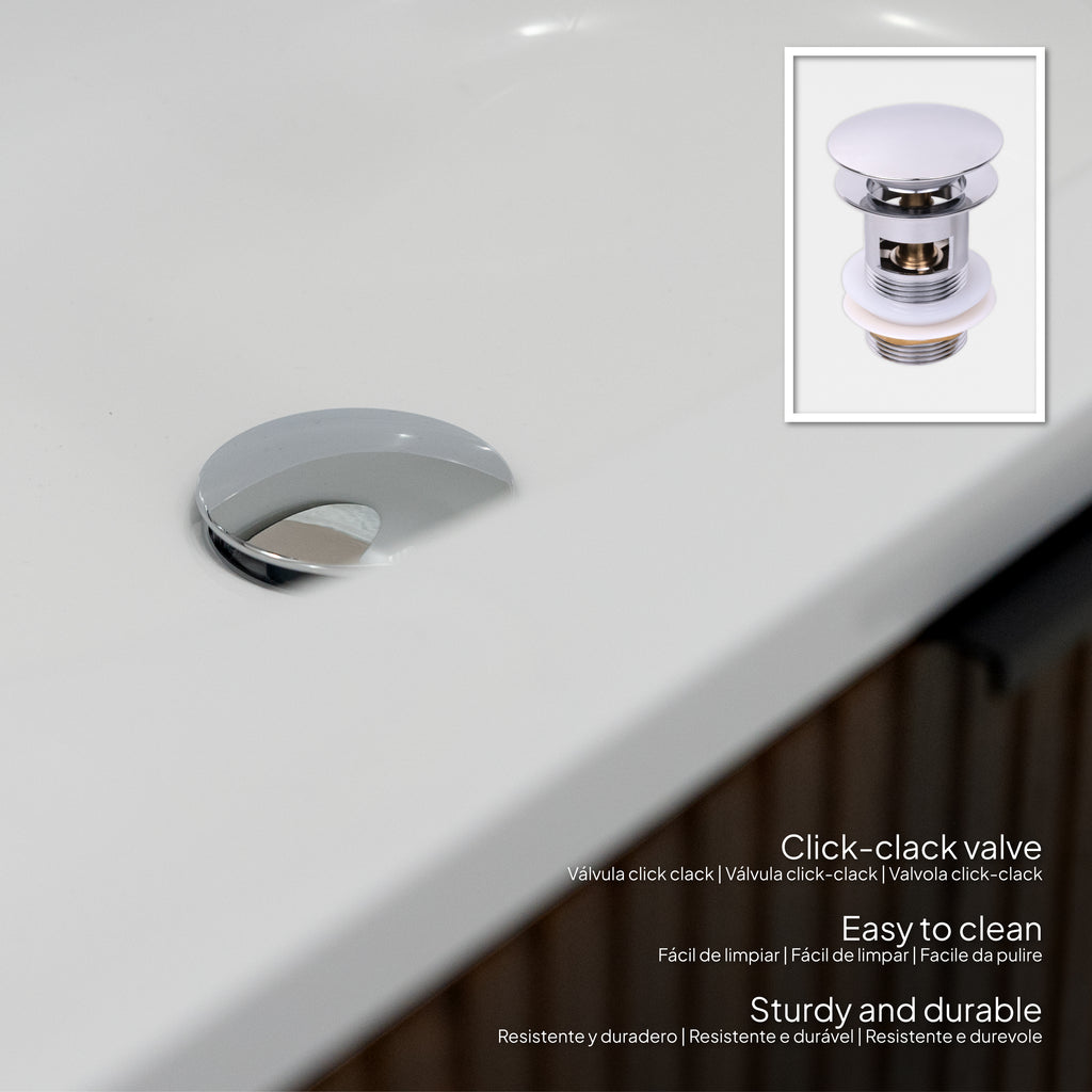 Maia Plus – Móvel de Lavatório Suspenso com Gavetas Soft-Close | 90 cm