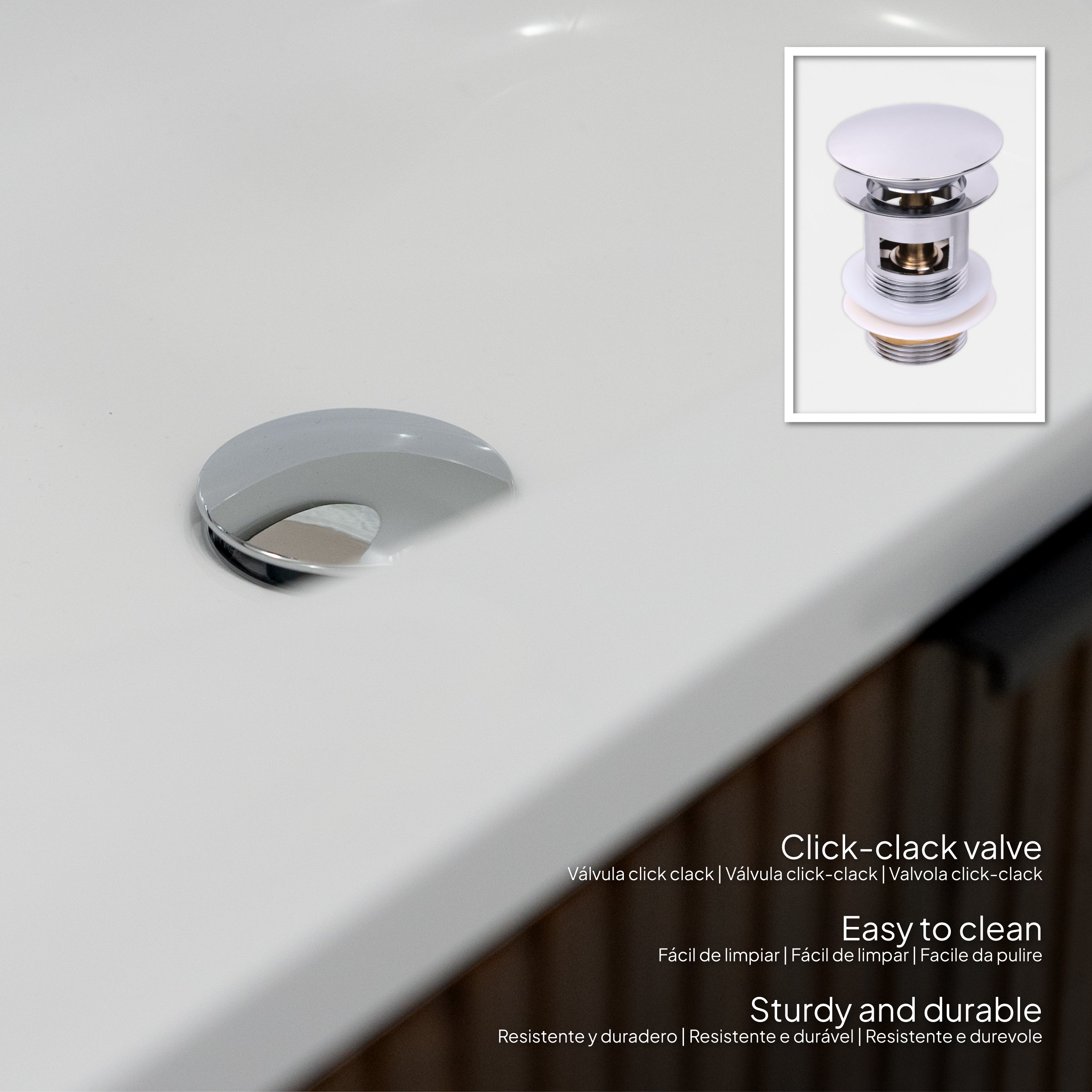 Maia Plus – Móvel de Lavatório Suspenso com Gavetas Soft-Close | 90 cm