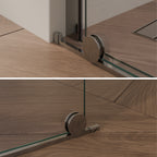 NADINE - Painel de Duche Walk-In em Vidro Temperado 8mm com Perfil cromado