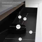 Nereia - Conjunto de Casa de Banho Suspenso - Disponível em 120 cm