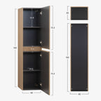 Tália – Móvel Lateral Suspenso com Porta Soft-Close | Várias Cores