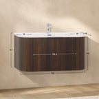 Maia Plus – Móvel de Lavatório Suspenso com Gavetas Soft-Close | 90 cm