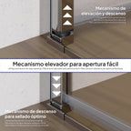 STELLA - Porta de duche com portas batentes em vidro temperado
