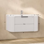 Maia Plus – Móvel de Lavatório Suspenso com Gavetas Soft-Close | 90 cm
