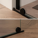 NADINE - Painel de Duche Walk-In em Vidro Temperado 8mm com Perfil Preto