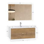 Hebe - Conjunto de Casa de Banho Suspenso - Disponível em 90 cm