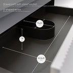 Tália – Móvel de Lavatório Suspenso com Gavetas Soft-Close | Vários Tamanhos e Cores