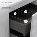 Maia Plus – Móvel de Lavatório Suspenso com Gavetas Soft-Close | 90 cm