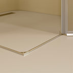 ALICE - Cabine de duche de canto com portas articuladas em vidro temperado fosco