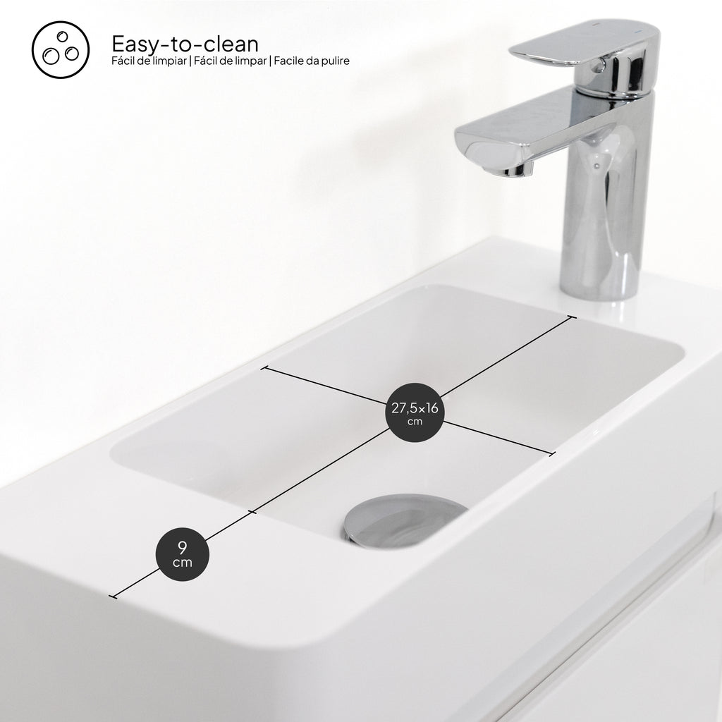 Galene – Móvel de Lavatório Suspenso com Gavetas Soft-Close