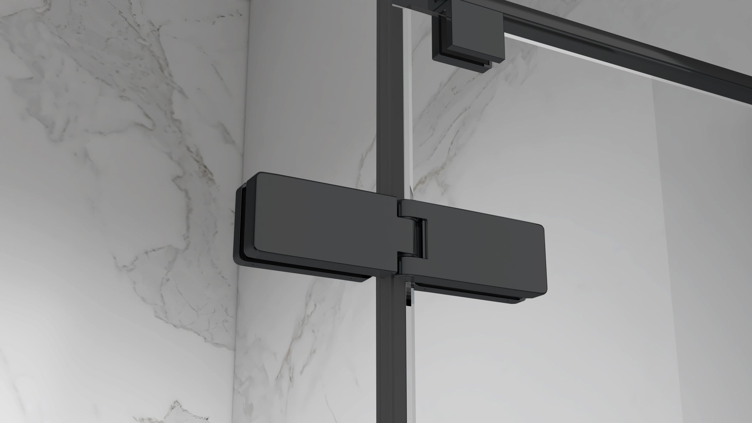 JAYLA - Cabine de duche reversível, portas de abrir, vidro 6mm e perfis pretos