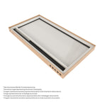 GIANNA - Painel de Duche Walk-In em Vidro Temperado com Perfil Preto e Barra Estabilizadora