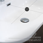 Maia Plus – Móvel de Lavatório Suspenso com Gavetas Soft-Close | 90 cm