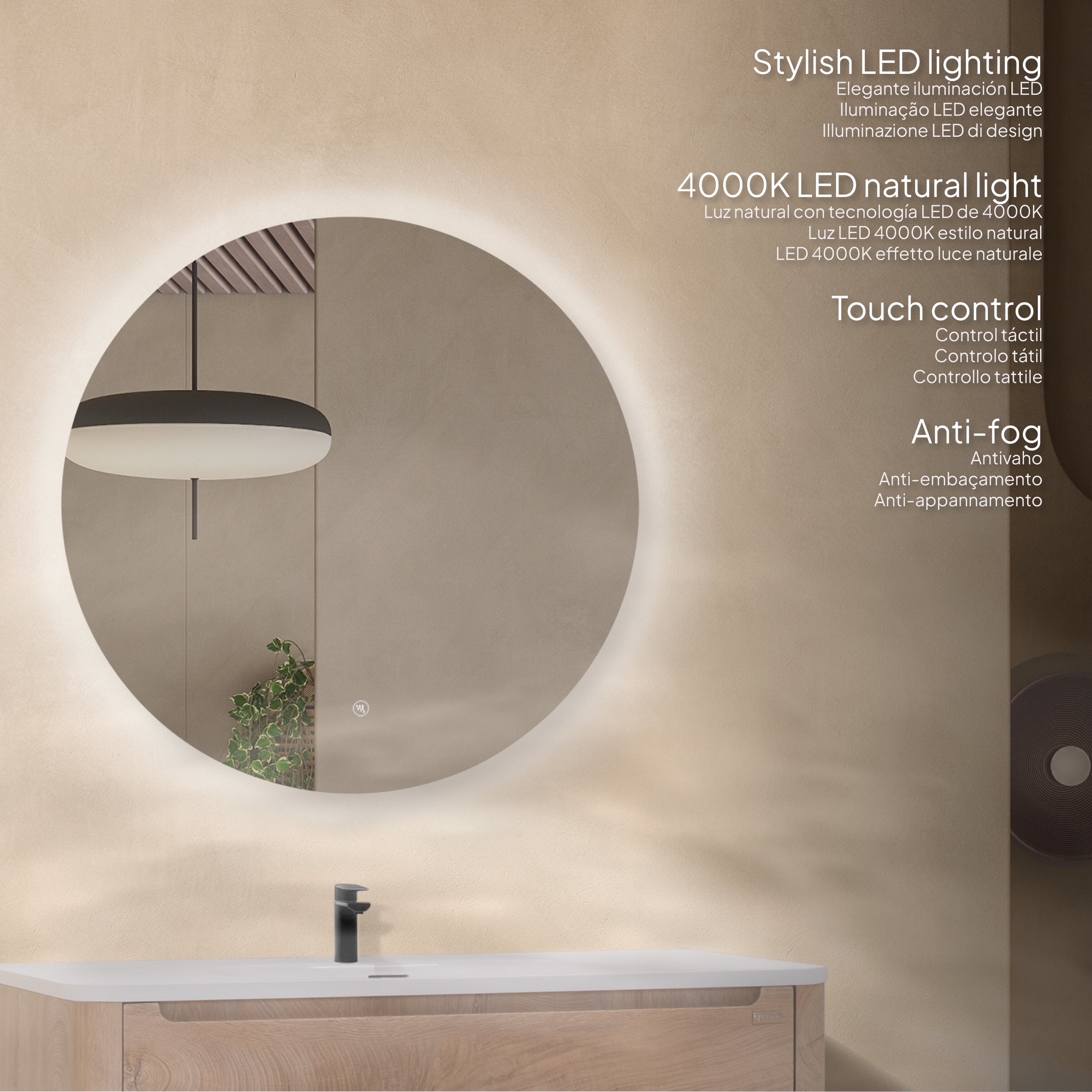 Vesta - Conjunto de Casa de Banho Suspenso - Disponível em 100 cm