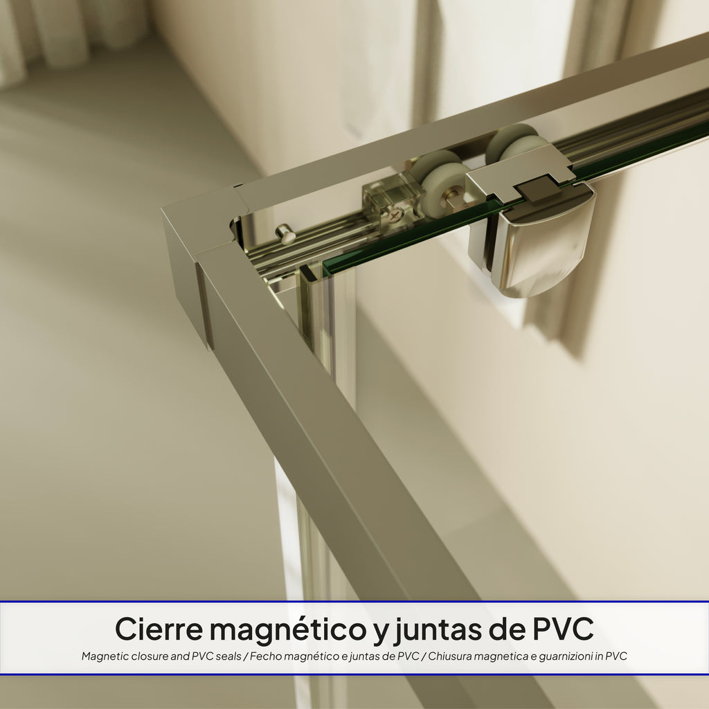 DORA - Cabine de duche com portas de correr em vidro temperado