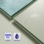 FIONA - Painel de Duche Walk-In em Vidro Meio Fosco 10mm com perfil e Barra Estabilizadora Cromado