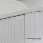 Maia – Móvel de Lavatório Suspenso com Gavetas Soft-Close | 90 cm | Branco Acanalado