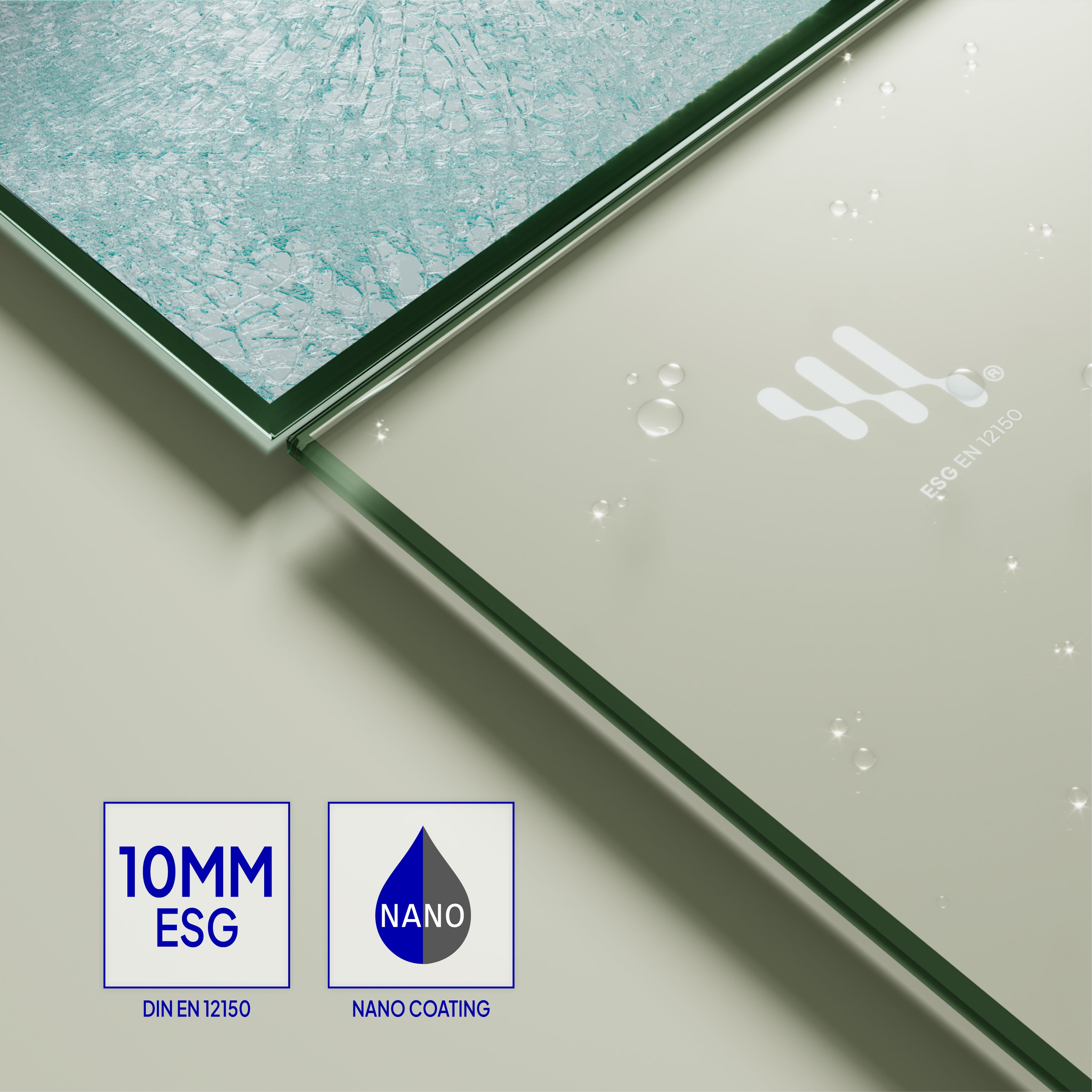 FIONA - Painel de Duche Walk-In em Vidro Transparente 10mm com Perfil e Barra Estabilizadora Cromado