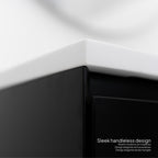 Dafne – Móvel de Lavatório Suspenso 120 cm em Preto Mate com Soft-Close