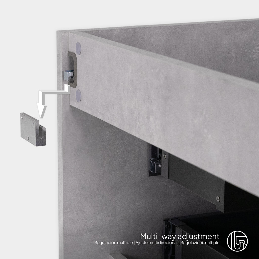 Indra – Móvel de Lavatório Duplo Suspenso Modular | 150 cm