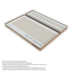 FIONA - Painel de Duche Walk-In com Painel Lateral Fixo 40 cm a 90º em Vidro Transparente 10mm com Perfil e Barra Estabilizadora Cromado