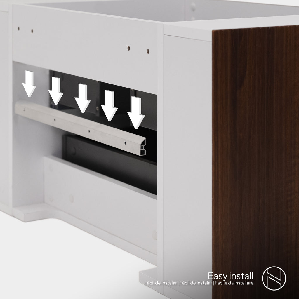 Maia Plus – Móvel de Lavatório Suspenso com Gavetas Soft-Close | 90 cm