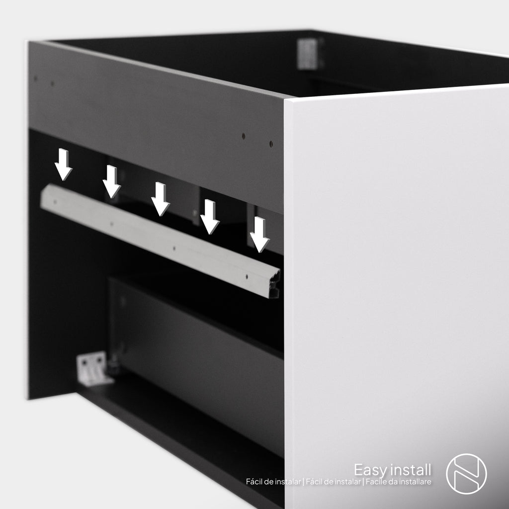 Tália – Móvel de Lavatório Suspenso com Gavetas Soft-Close | Vários Tamanhos e Cores