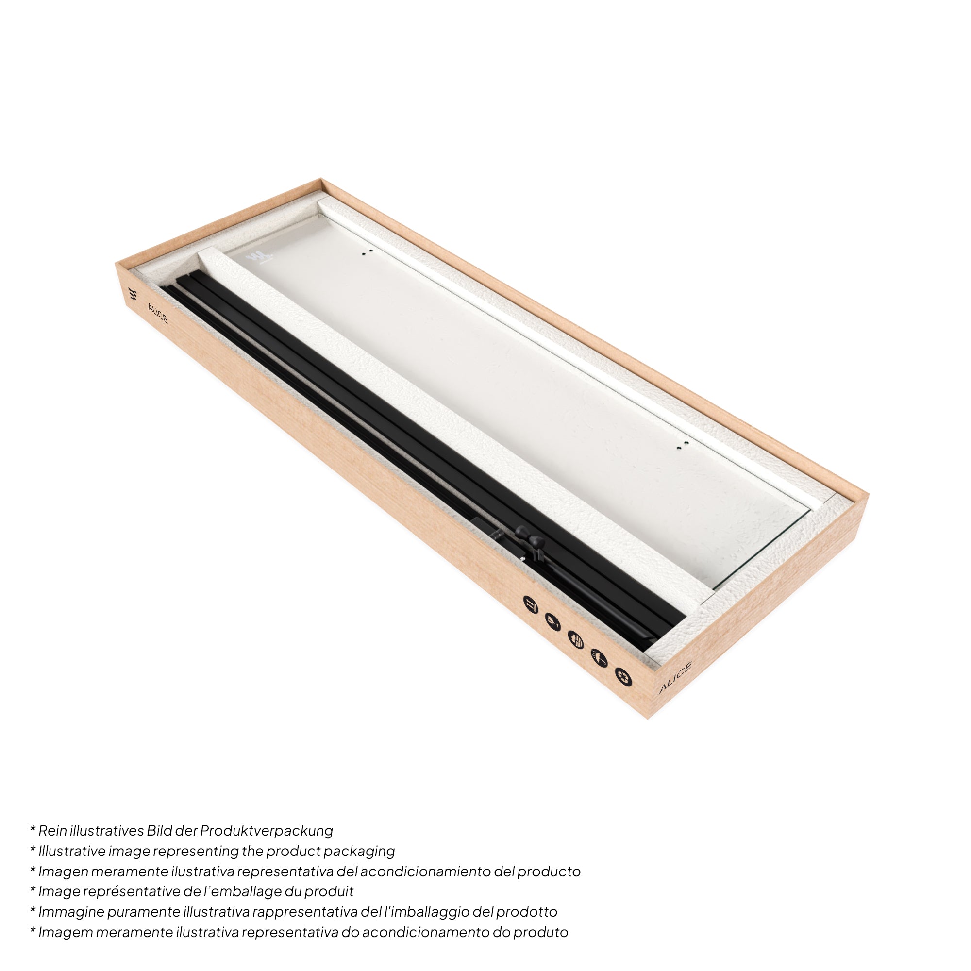 ALICE - Cabine de duche de canto com portas articuladas em vidro temperado e perfis pretos