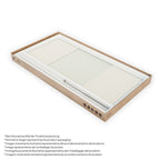 FIONA - Painel de Duche Walk-In em Vidro Meio Fosco 10mm com perfil e Barra Estabilizadora Cromado