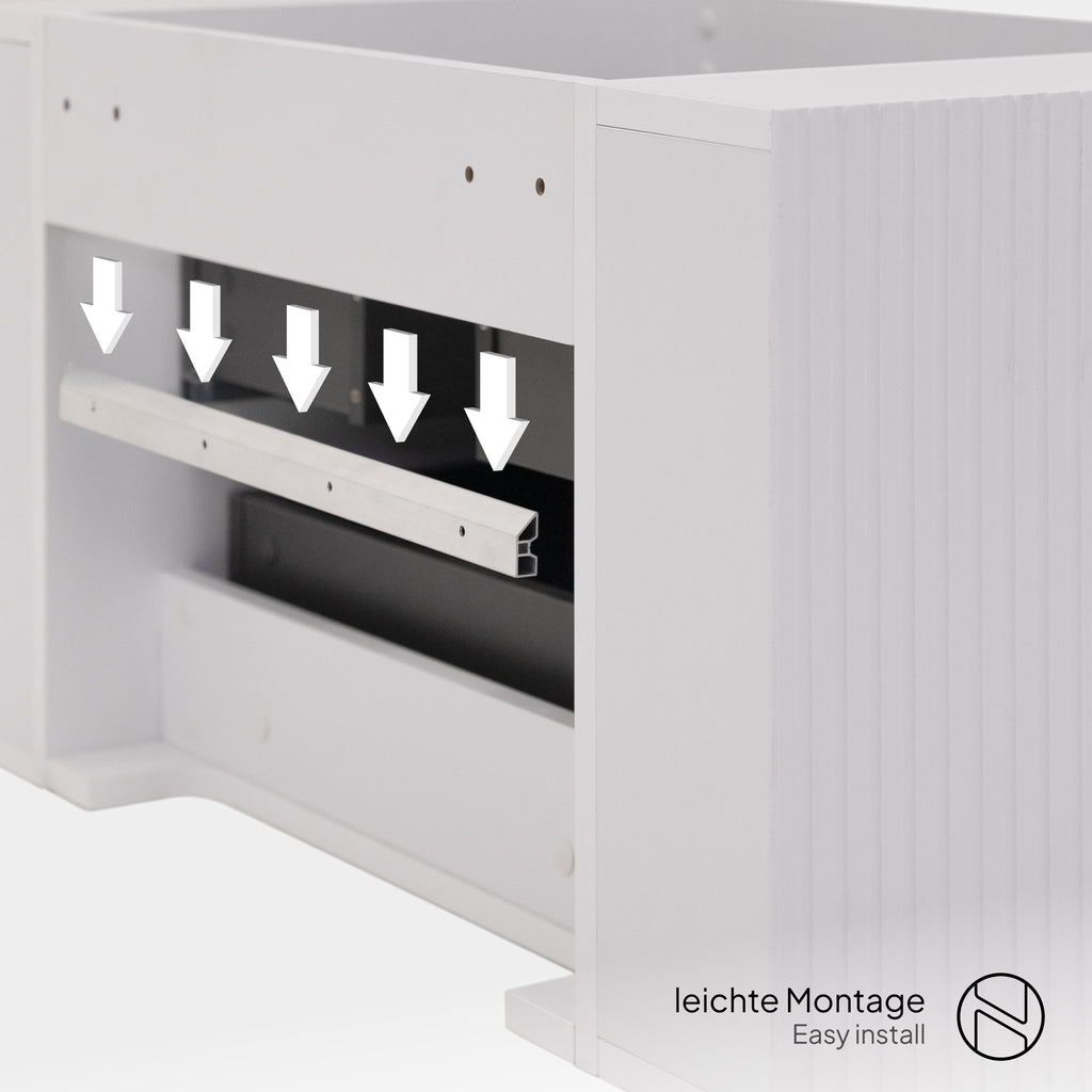 Maia Plus – Móvel de Lavatório Suspenso com Gavetas Soft-Close | 90 cm