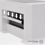 Maia Plus – Móvel de Lavatório Suspenso com Gavetas Soft-Close | 90 cm