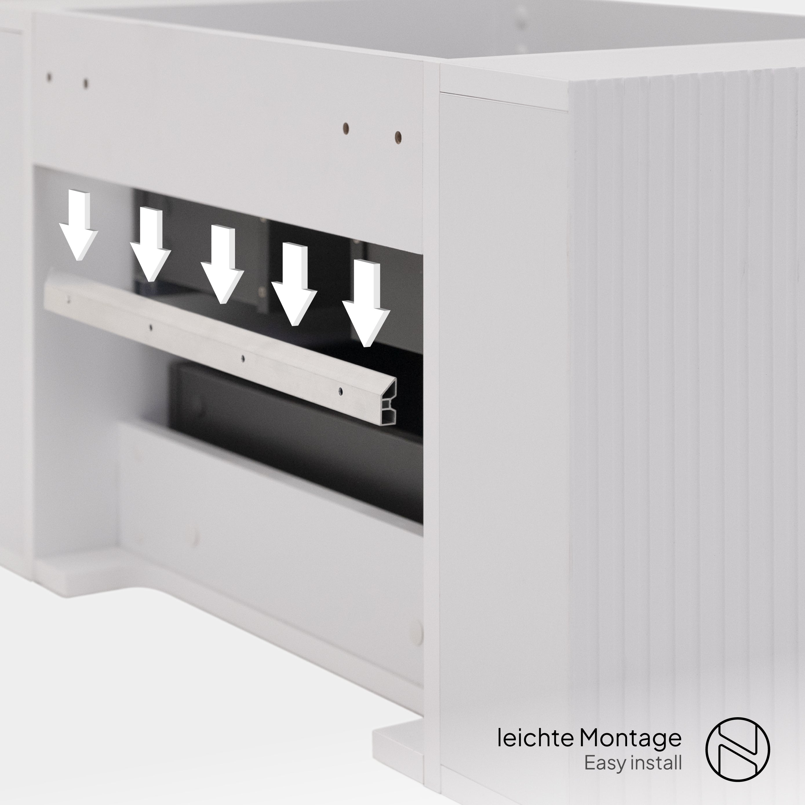 Maia Plus – Móvel de Lavatório Suspenso com Gavetas Soft-Close | 90 cm